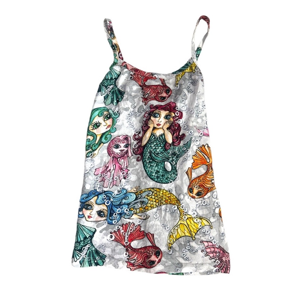 Paper Wings Mermaid Graphic Print Singlet